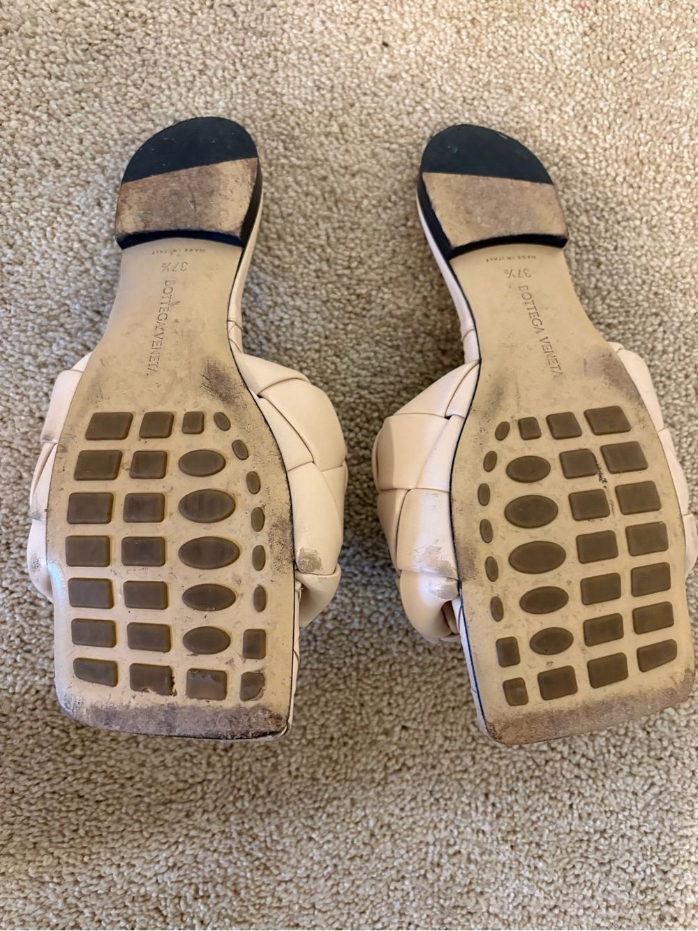 Bottega Veneta BV Lido Intrecciato Leather Sandals Bandage Color Size 37.5 - Picture 5 of 7